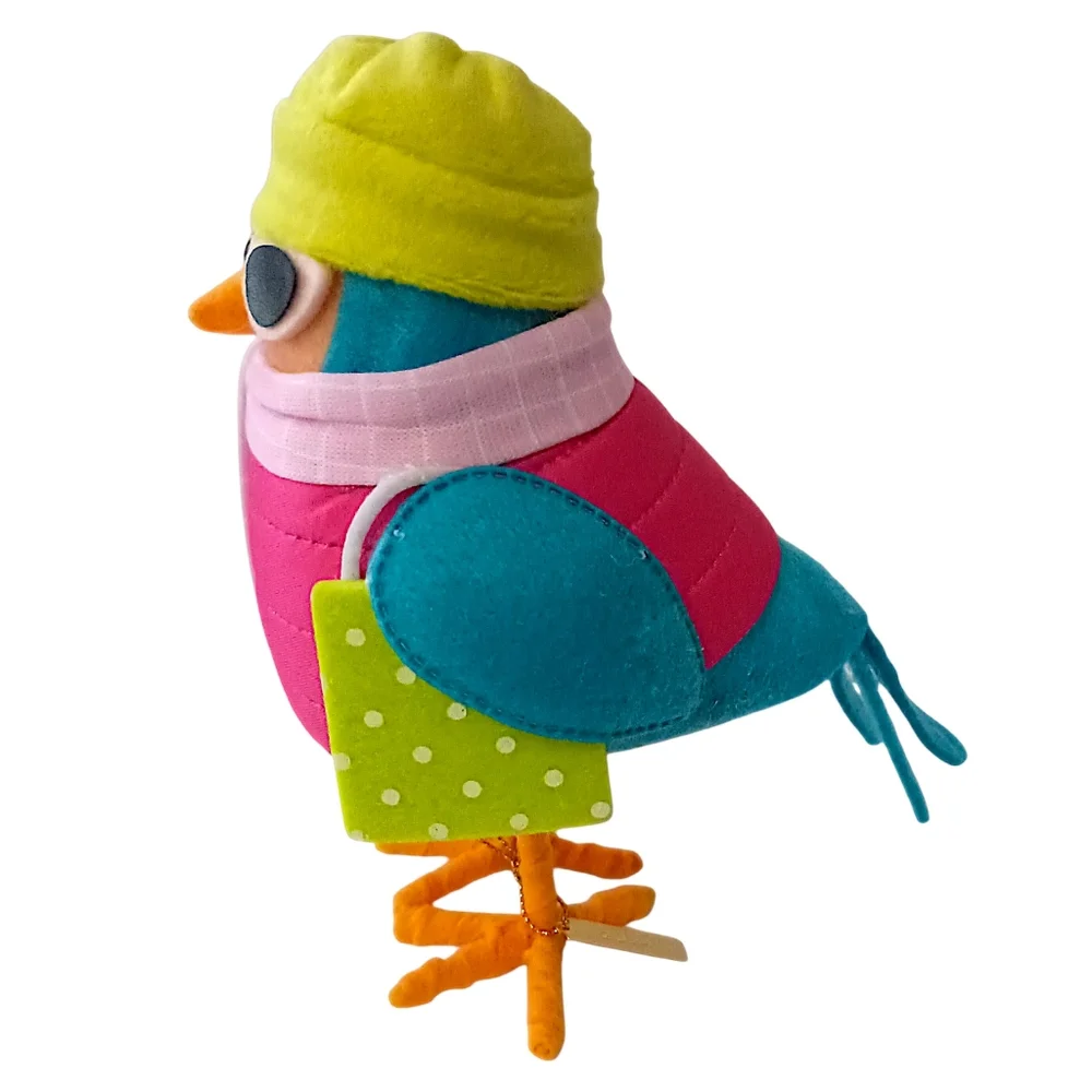 Target Featherly Friends Merry Bird Fabric‎ Figure '24 Winter Holiday Wondershop